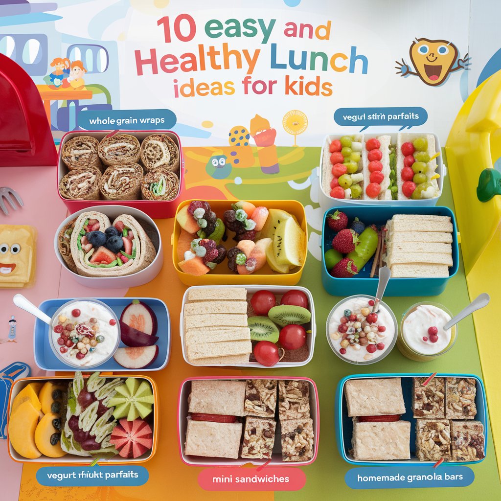 10 Easy and Healthy Lunch Ideas for Kids