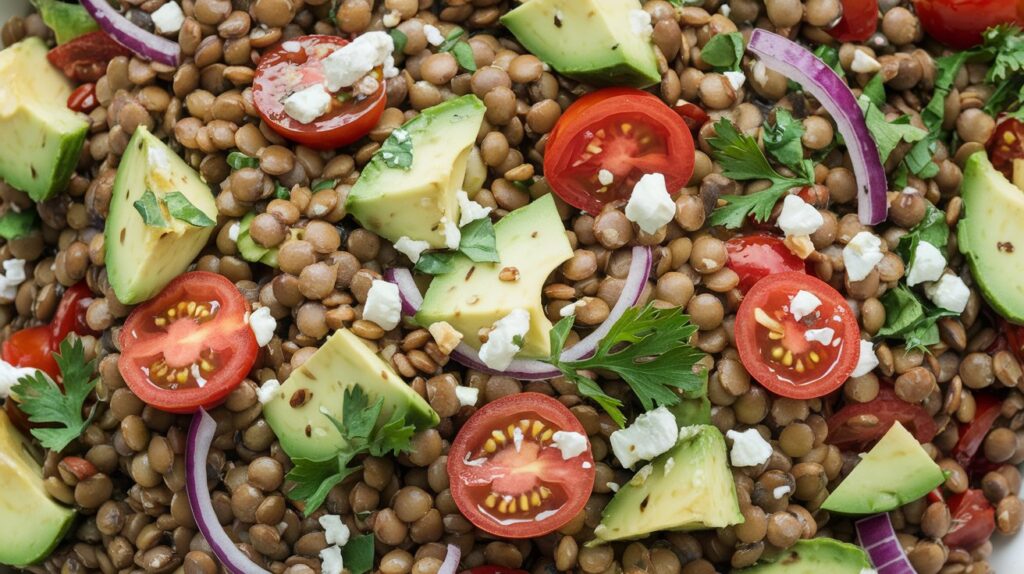 Lentil and Avocado Salad