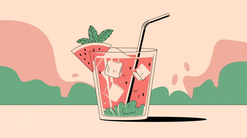 watermelon mint cooler