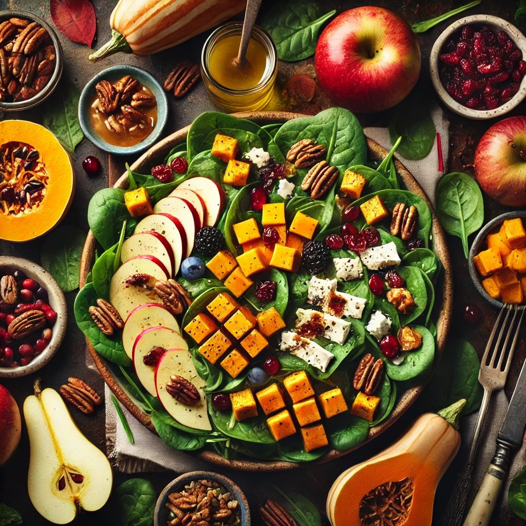 Seasonal Ingredients for a Fall Spinach Salad